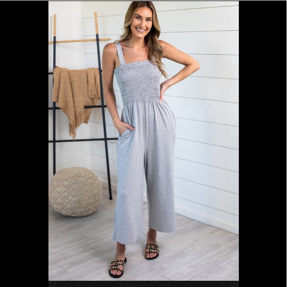 Smocked Jumpsuit